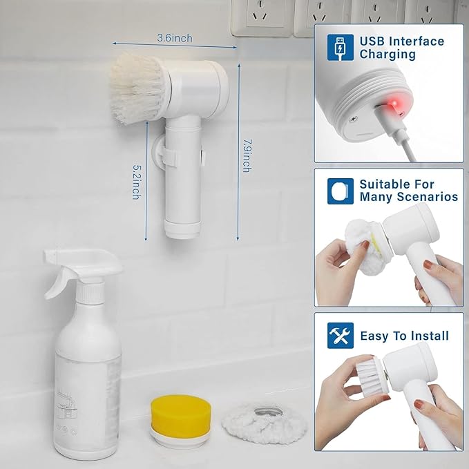 Multi-Functional Electric Cleaning Brush