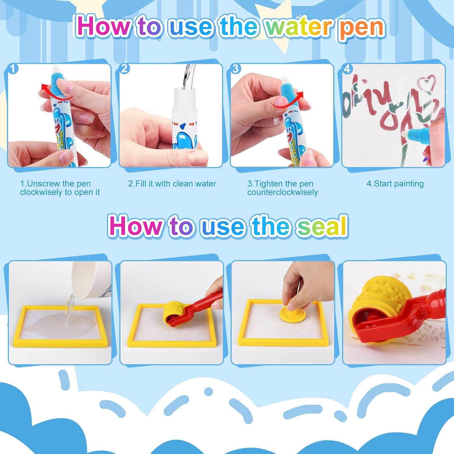 Kids Magic Water Drawing Mat