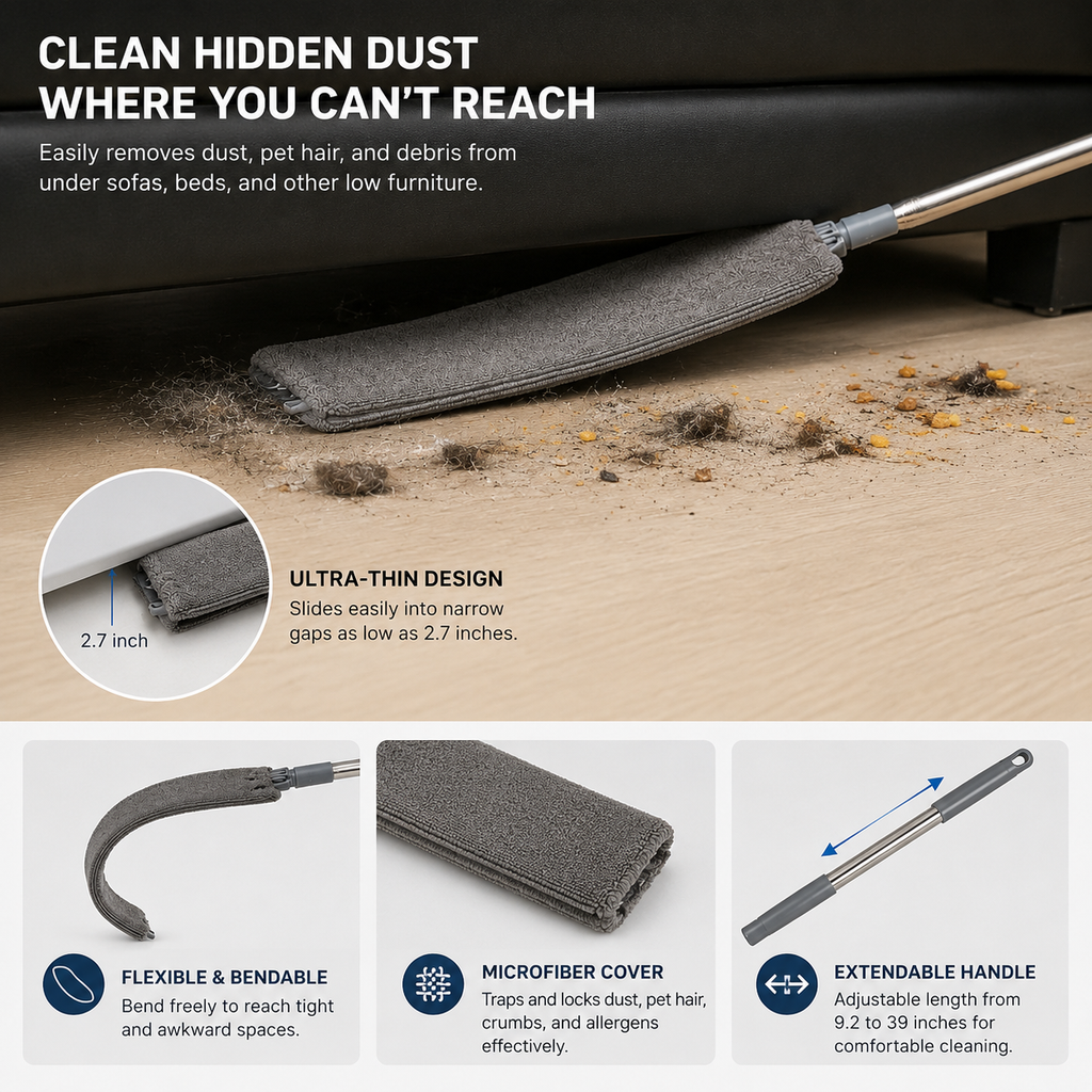 Extendable Microfiber Gap Duster Cleaner