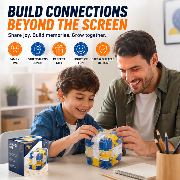 3D Maze Cube Ball Puzzle Game