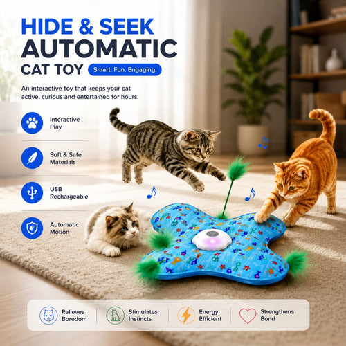 Hide and Seek Automatic Interactive Cat Toy
